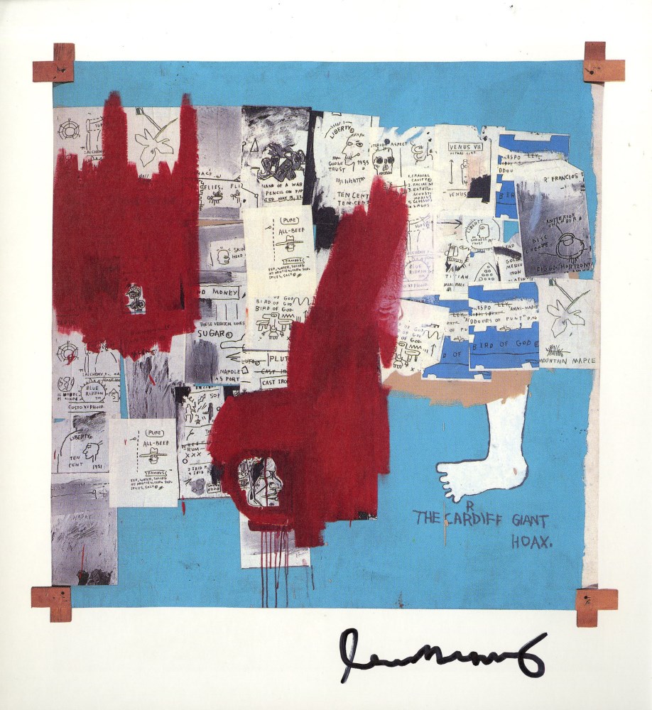 Lot #1036: JEAN-MICHEL BASQUIAT - Hoax - Color offset lithograph