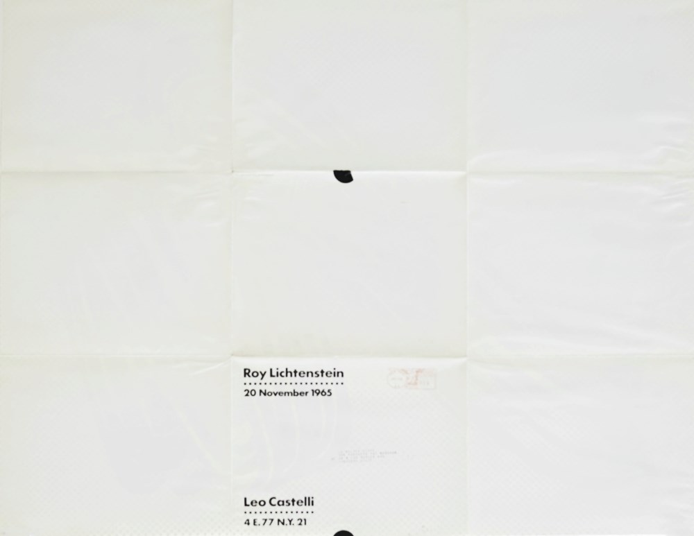 Lot #1407: ROY LICHTENSTEIN - Brushstroke - Original color offset lithograph