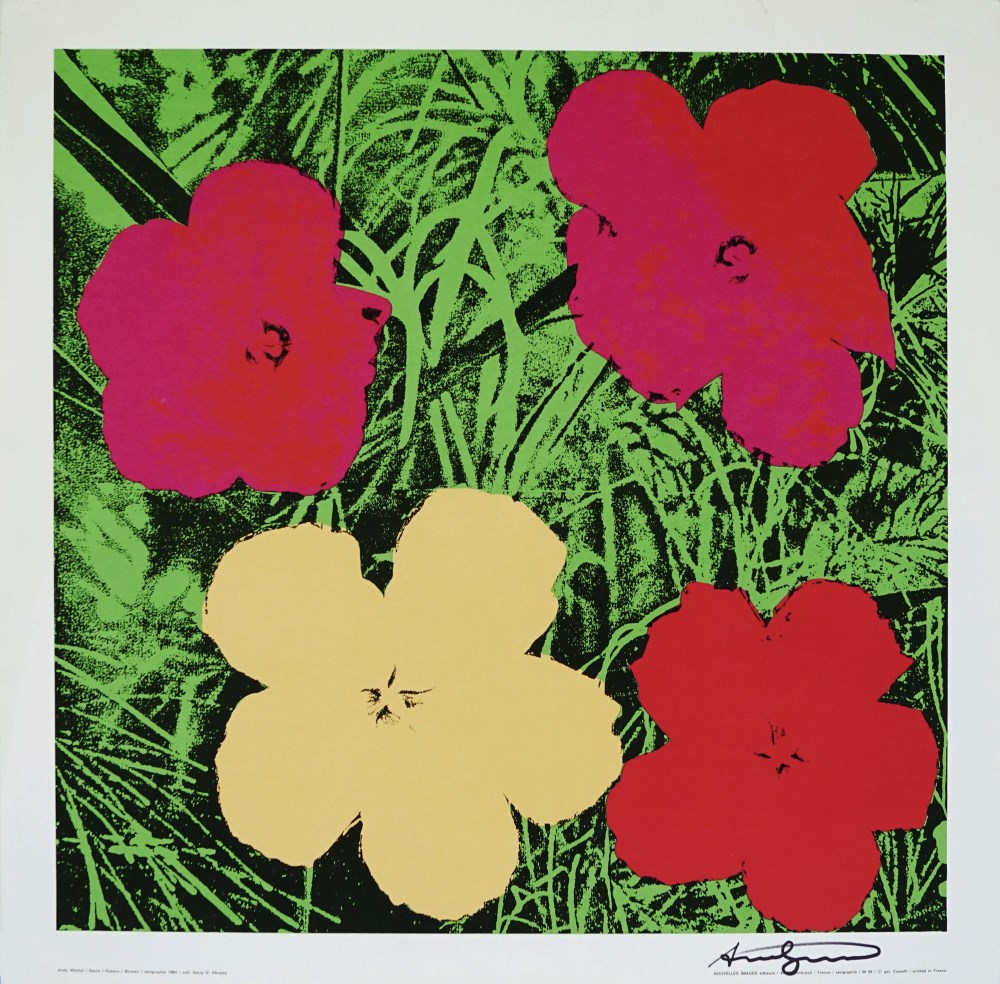 Lot #984: ANDY WARHOL - Flowers - Original color silkscreen