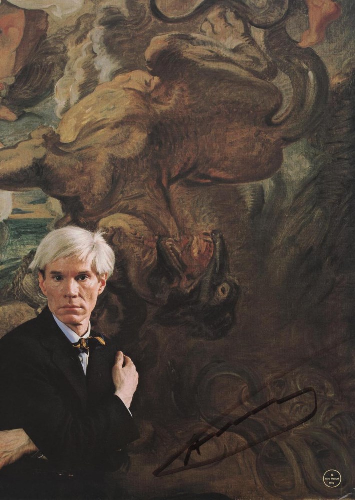 Lot #1277: ANDY WARHOL - Portrait of Andy Warhol - Color offset lithograph