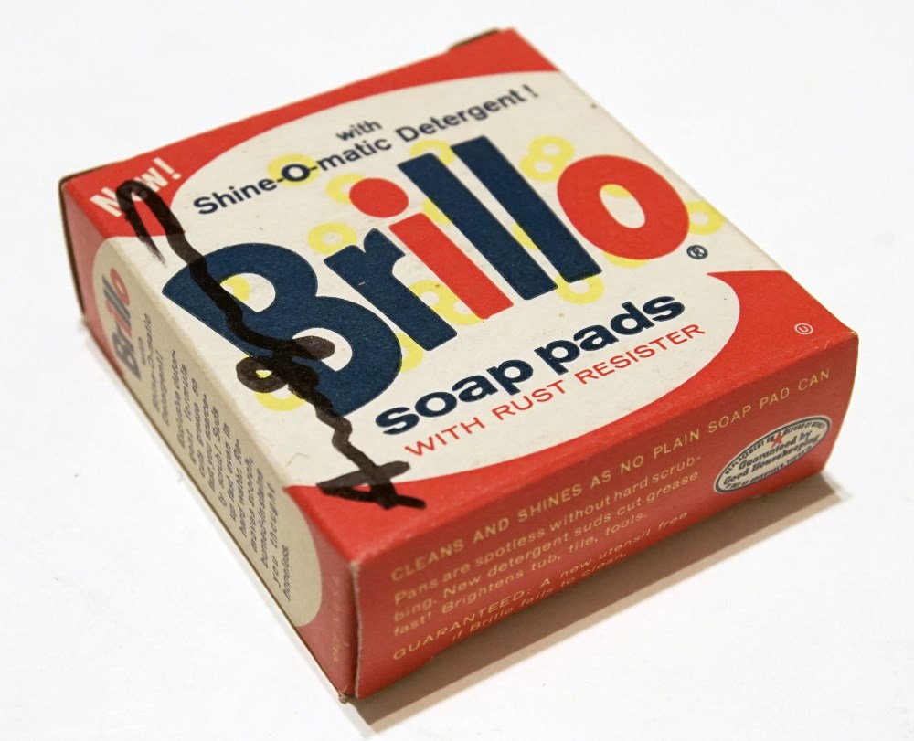 Lot #75: ANDY WARHOL - Brillo Box #2 - Color inks on stiff paperboard
