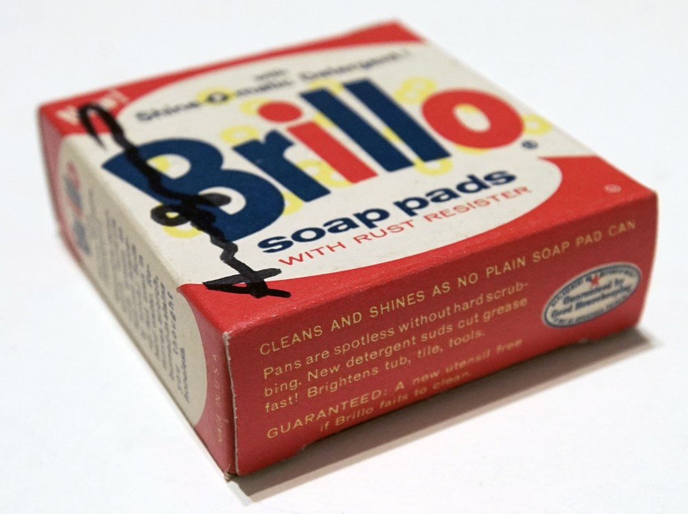 Lot #75: ANDY WARHOL - Brillo Box #2 - Color inks on stiff paperboard