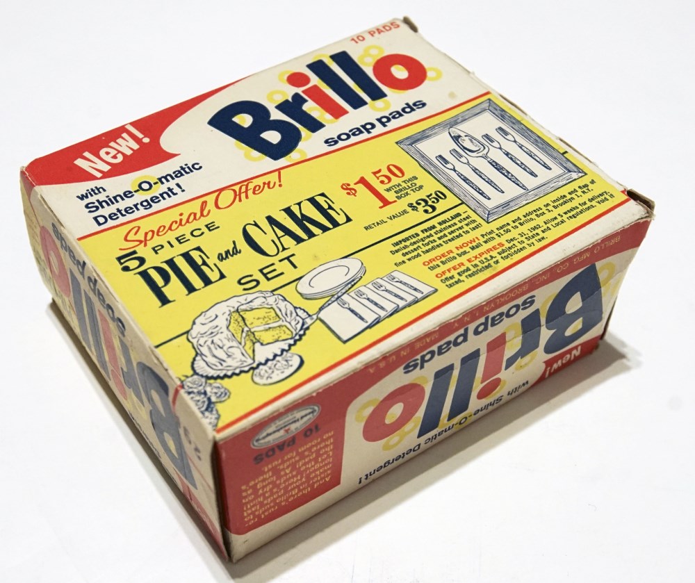 Lot #75: ANDY WARHOL - Brillo Pads Box - Color inks on stiff paperboard