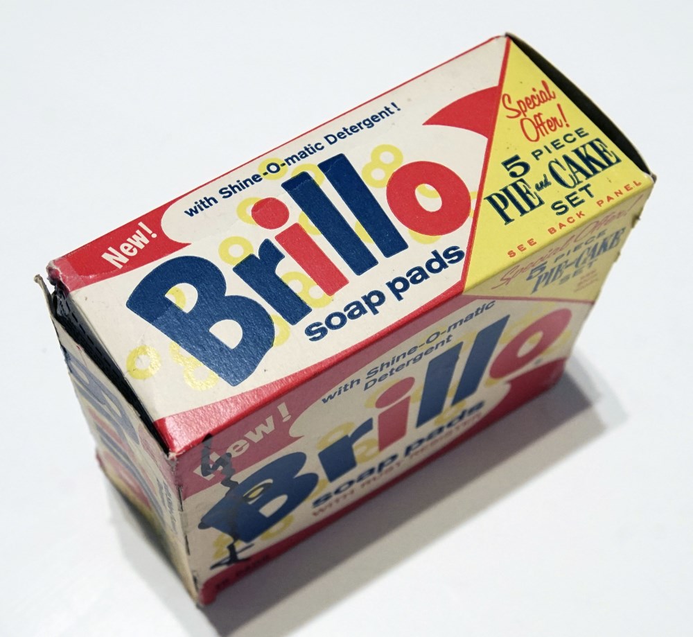 Lot #843: ANDY WARHOL - Brillo Pads Box - Color inks on stiff paperboard