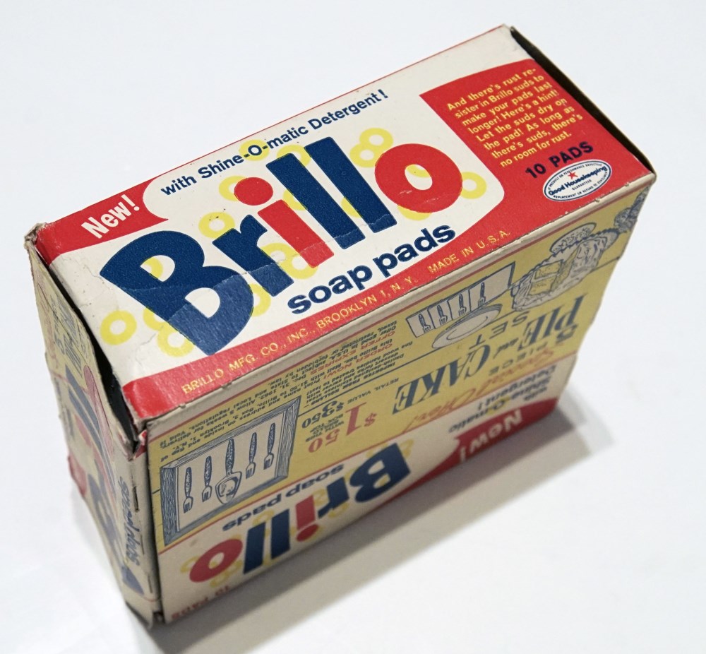 Lot #843: ANDY WARHOL - Brillo Pads Box - Color inks on stiff paperboard