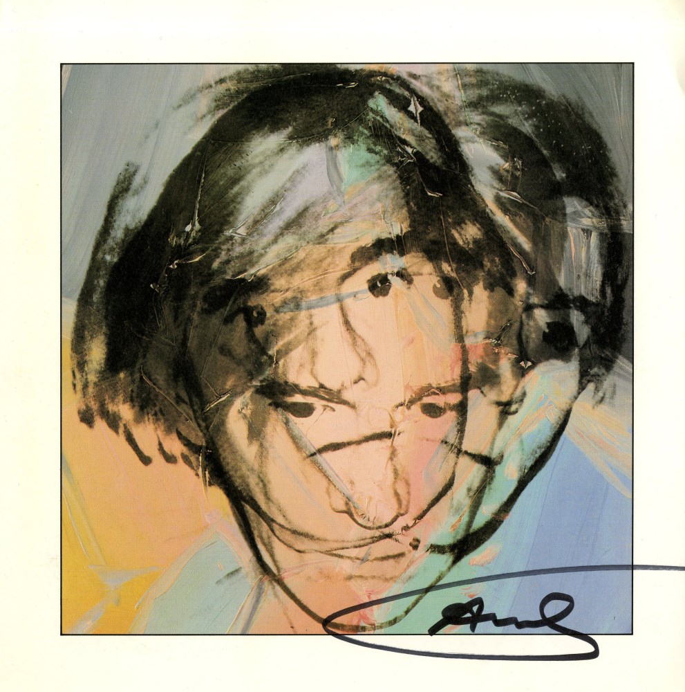 Lot #183: ANDY WARHOL - Self-Portrait - Original color offset lithograph