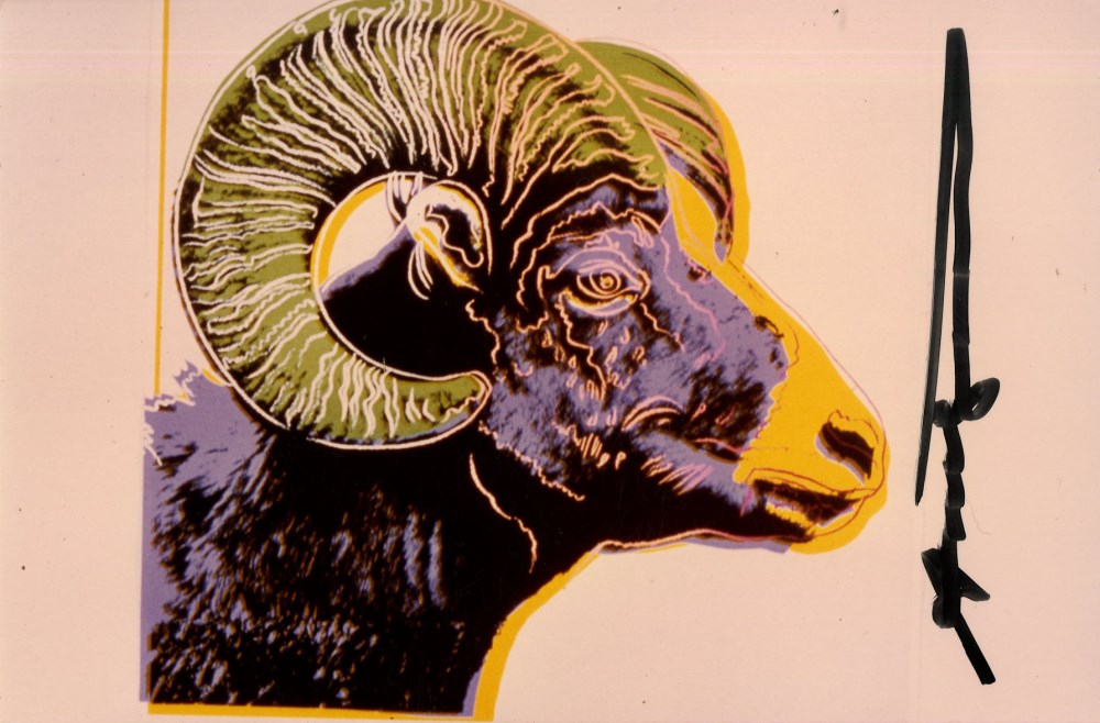 Lot #57: ANDY WARHOL - Bighorn Ram - Original color analogue photograph