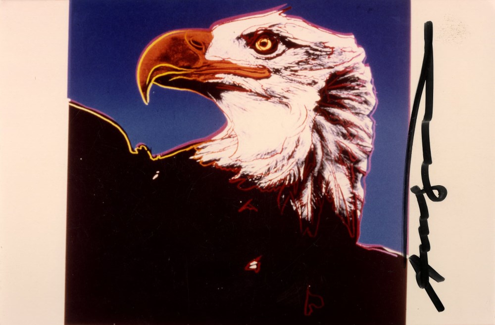 Lot #42: ANDY WARHOL - Bald Eagle - Original color analogue photograph