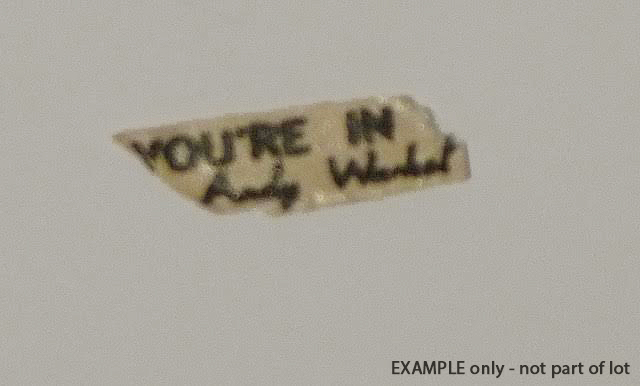 Lot #1649: ANDY WARHOL - You're In - Spray paint on Coca-Cola bottle
