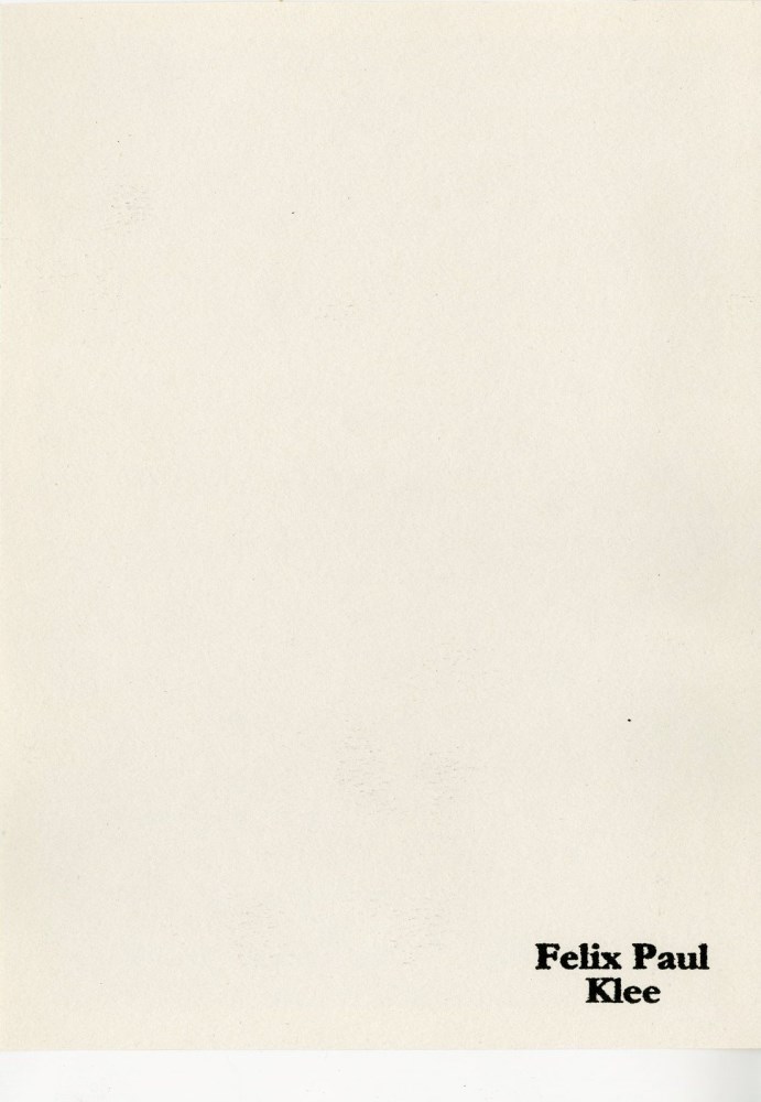 Lot #749: PAUL KLEE - Zerstoerung und Hoffnung - Original color lithograph & stencil/ pochoir