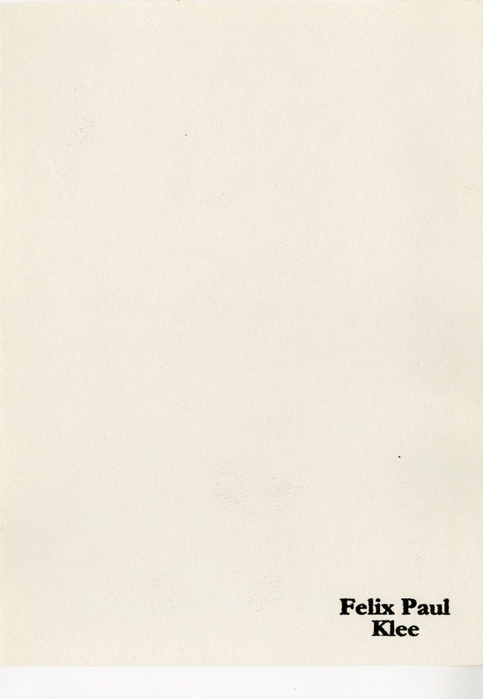Lot #3290: PAUL KLEE - Zerstoerung und Hoffnung - Original color lithograph & stencil/ pochoir