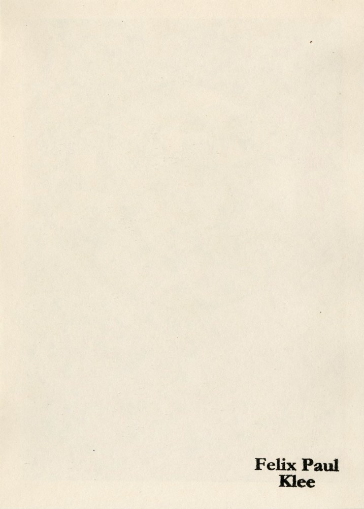 Lot #147: PAUL KLEE - Der Verliebte - Original color lithograph & stencil/ pochoir
