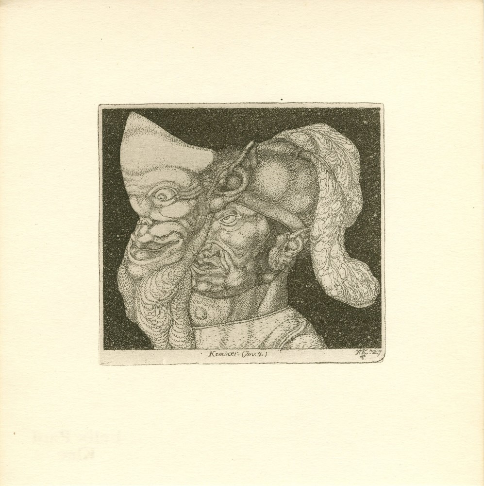 Lot #2375: PAUL KLEE - Komiker - Lithograph after the original etching