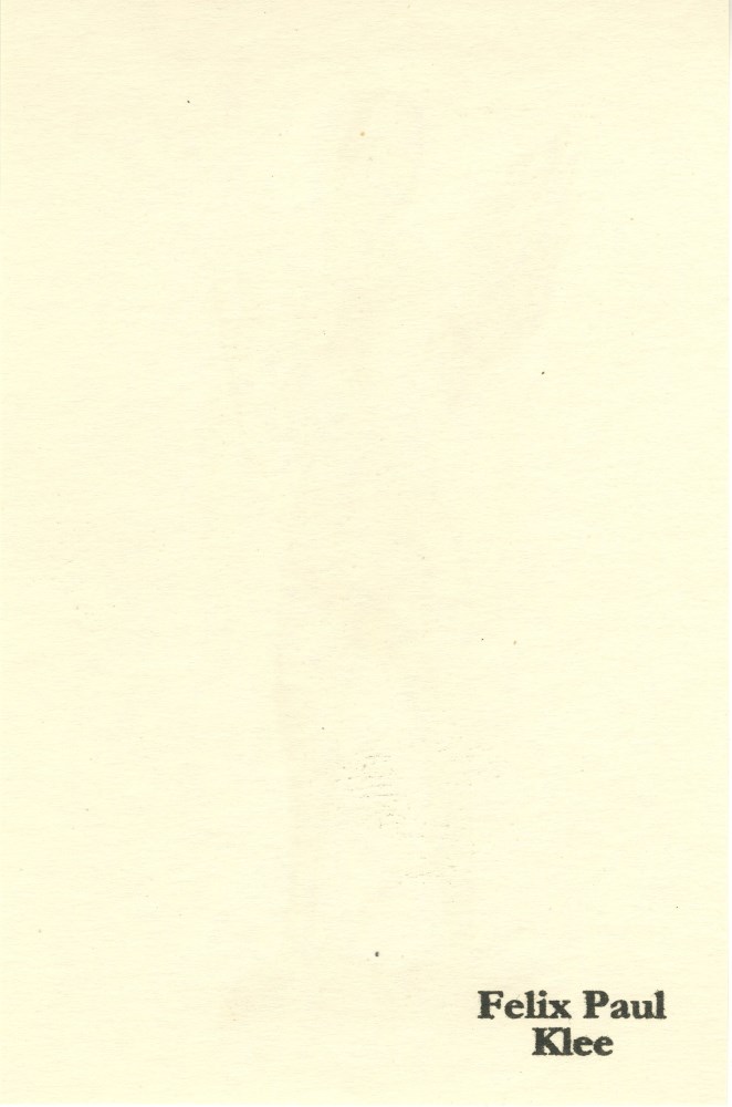 Lot #1985: PAUL KLEE - Der Held mit dem Fluegel - Lithograph after the original etching