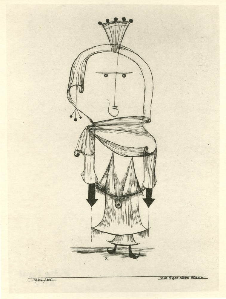 Lot #2003: PAUL KLEE - Die Hexe mit dem Kamm - Original lithograph