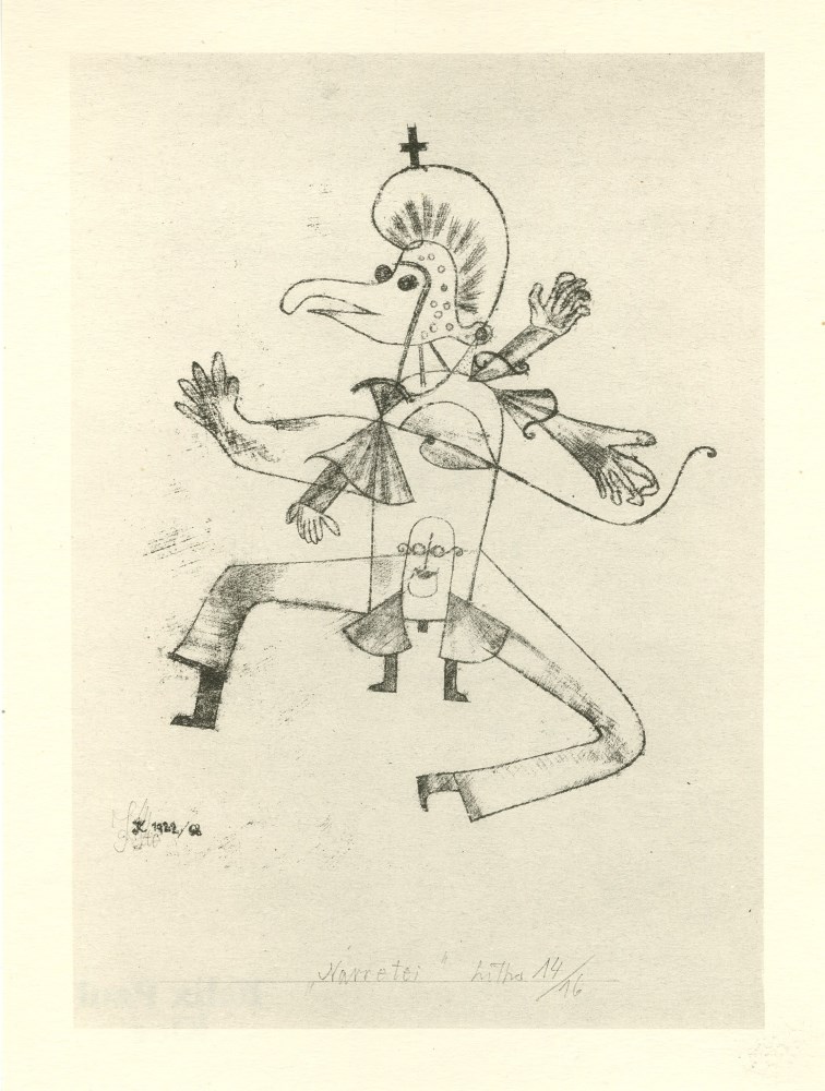 Lot #397: PAUL KLEE - Narretei - Original lithograph