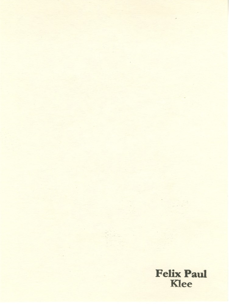 Lot #397: PAUL KLEE - Narretei - Original lithograph