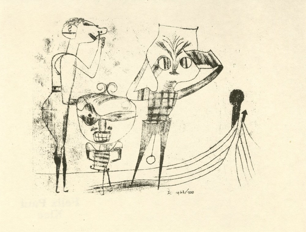 Lot #3228: PAUL KLEE - Vulgaere Komoedie - Original lithograph