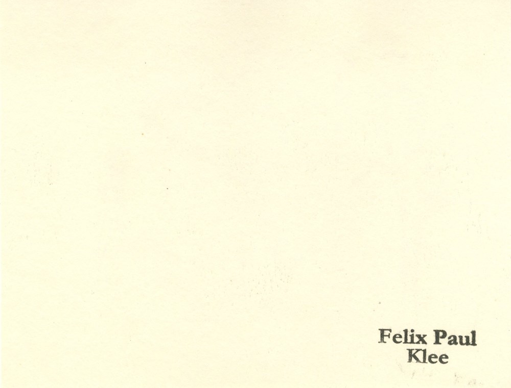 Lot #2229: PAUL KLEE - Vulgaere Komoedie - Original lithograph
