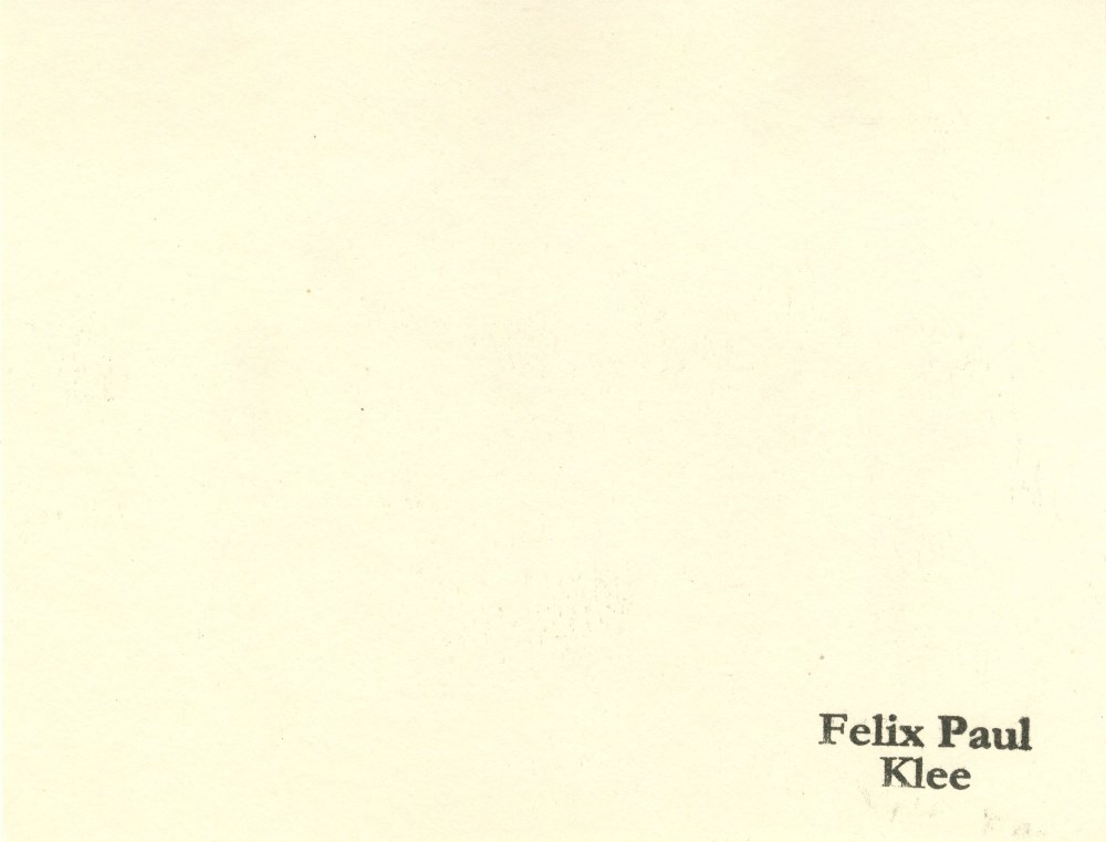 Lot #3228: PAUL KLEE - Vulgaere Komoedie - Original lithograph