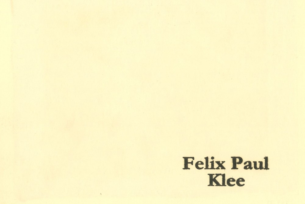 Lot #2063: PAUL KLEE - Erfllung - Original color silkscreen
