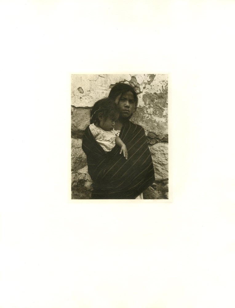 Lot #1734: PAUL STRAND - Girl and Child, Toluca - Original photogravure