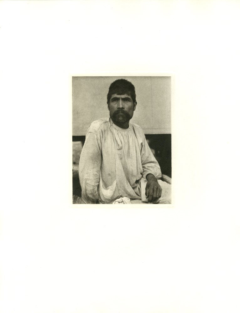 Lot #2490: PAUL STRAND - Man, Tenancingo - Original photogravure