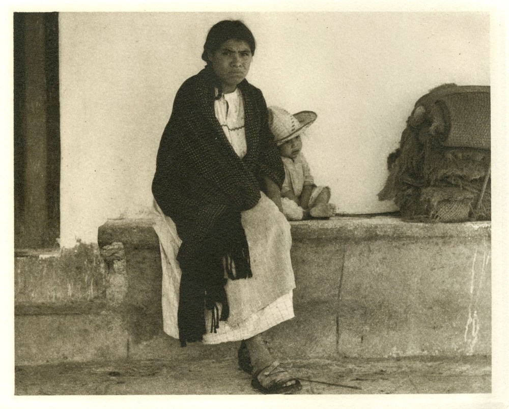 Lot #3262: PAUL STRAND - Woman and Baby, Hidalgo - Original photogravure