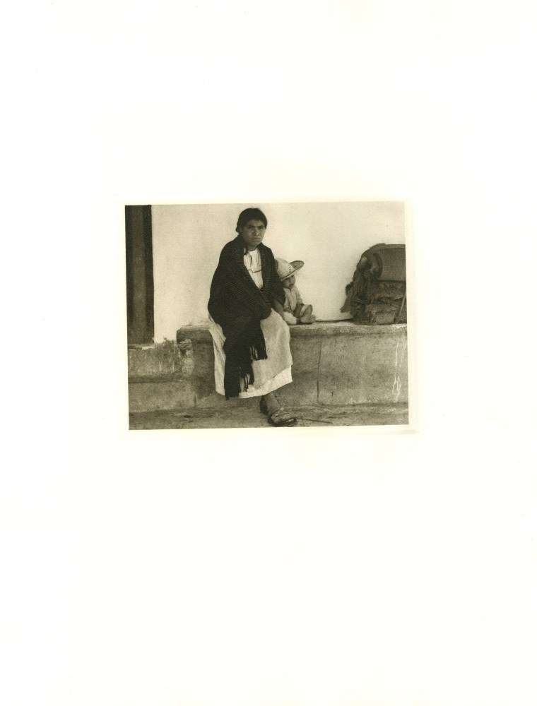 Lot #3262: PAUL STRAND - Woman and Baby, Hidalgo - Original photogravure