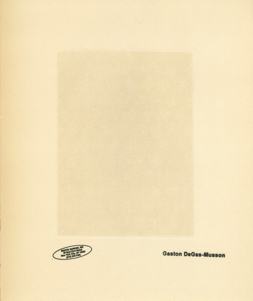 Lot #97: EDGAR DEGAS - Chanteuse du caf-concert - Original color gravure with pochoir, after the monotype