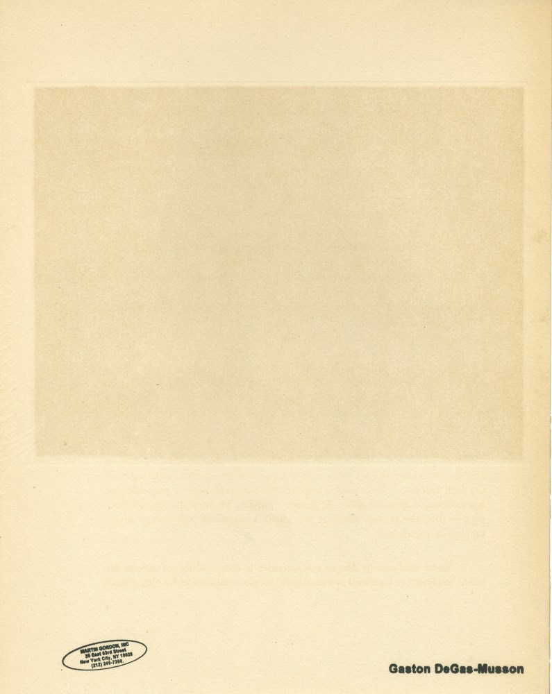 Lot #3169: EDGAR DEGAS - Trois filles assises de face - Original color gravure with pochoir, after the monotype