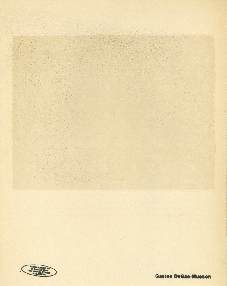 Lot #1444: EDGAR DEGAS - Trois filles assises de dos - Original color gravure with pochoir, after the monotype
