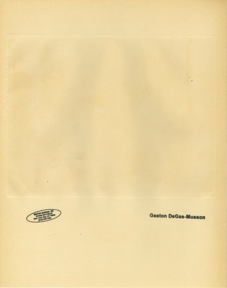 Lot #1743: EDGAR DEGAS - Au salon - Original duogravure, after the monotype