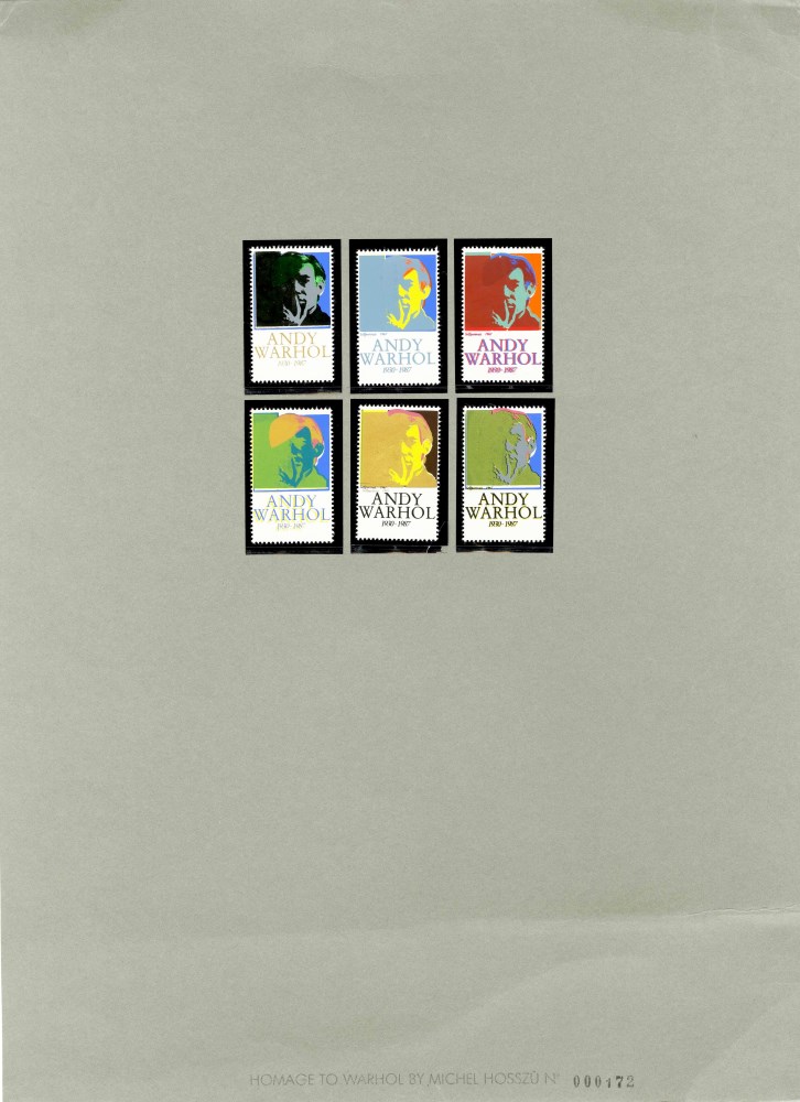 Lot #1759: ANDY WARHOL & MICHEL HOSSZU - Homage to Warhol - Original color screenprints