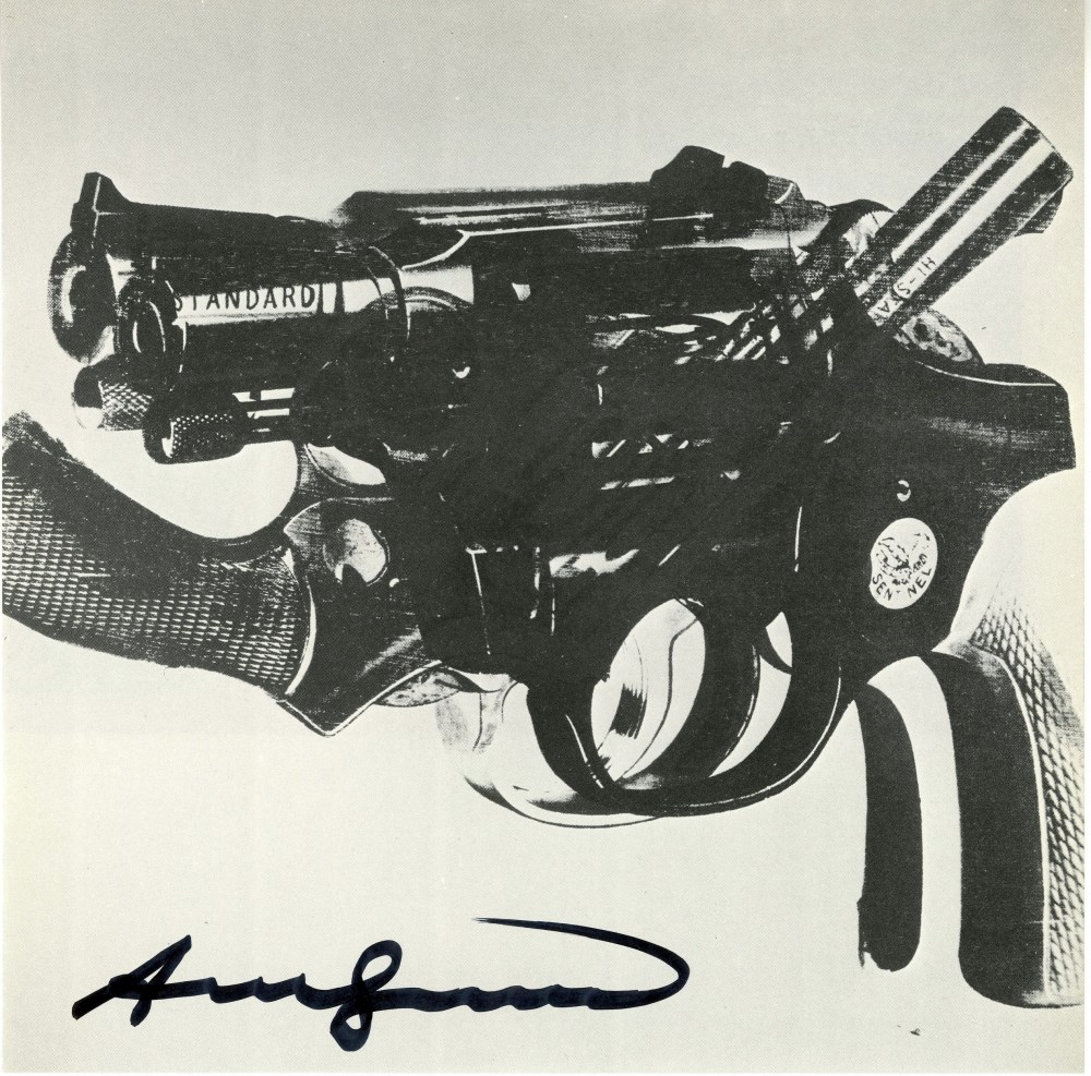 Lot #2207: ANDY WARHOL - Guns #12 - Color offset lithograph