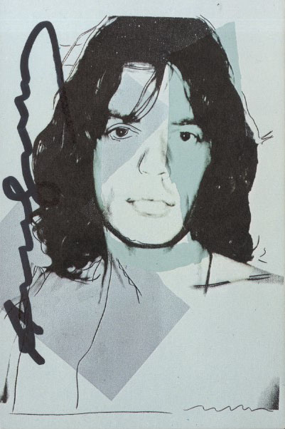 Lot #396: ANDY WARHOL - Mick Jagger #01 (first edition) - Color offset lithograph