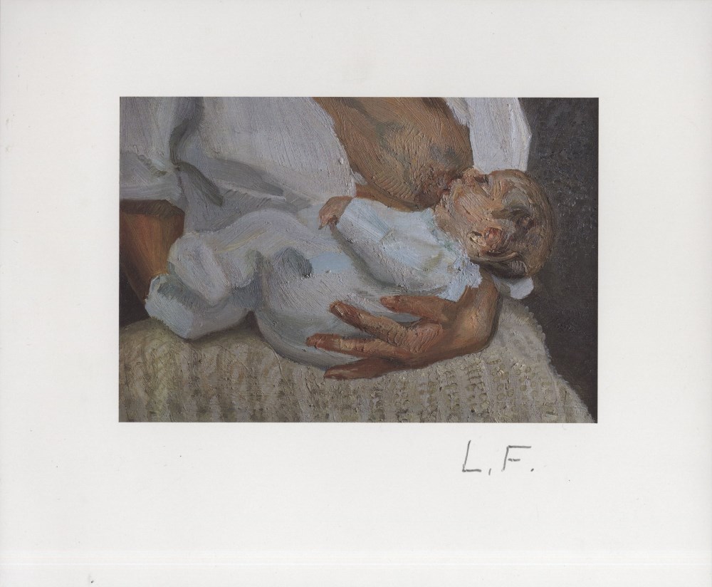 Lot #562: LUCIAN FREUD - Esther and Albie - Color offset lithograph