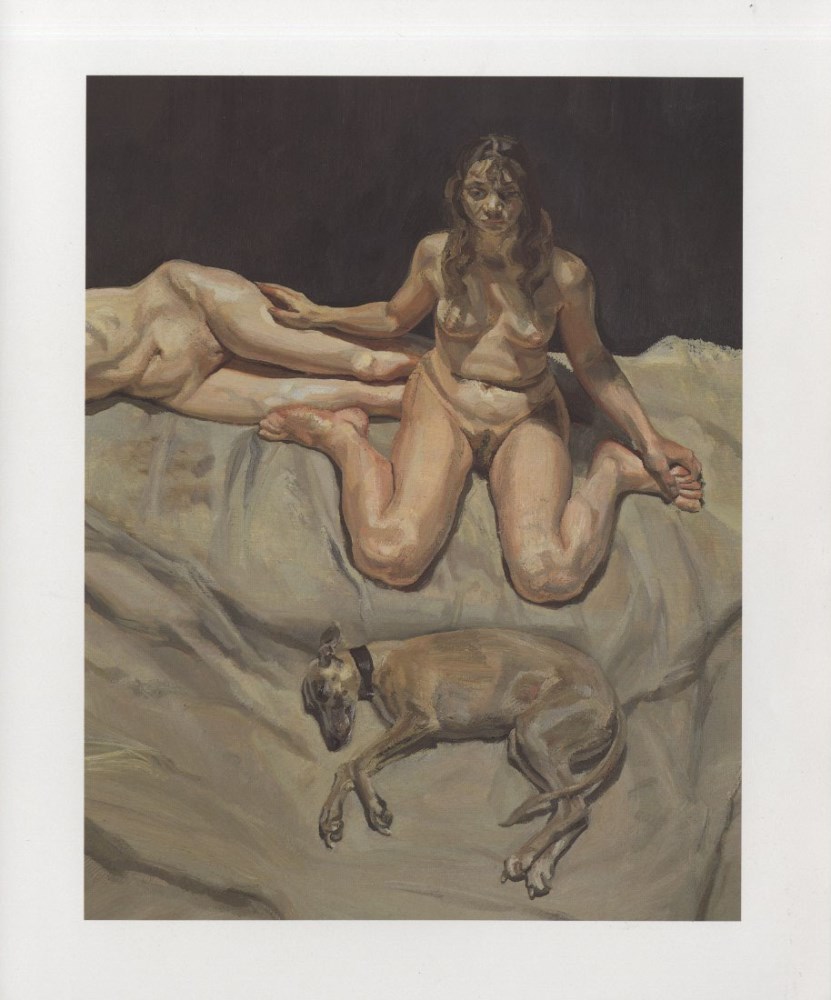 Lot #478: LUCIAN FREUD - Pluto and the Bateman Sisters - Color offset lithograph