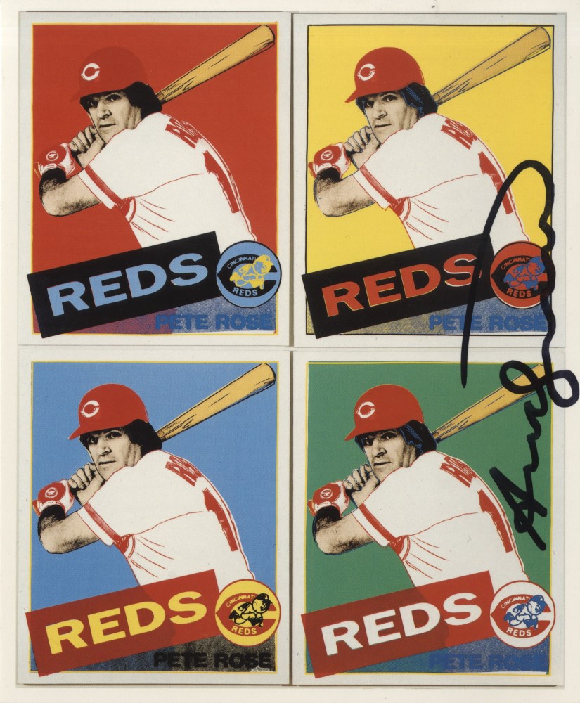 Lot #2607: ANDY WARHOL - Pete Rose - Color offset lithograph