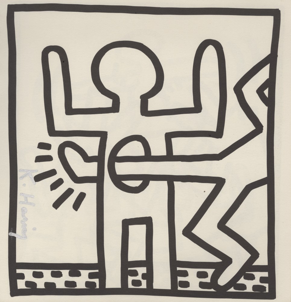Lot #1682: KEITH HARING - Empty Stomach - Original vintage lithograph