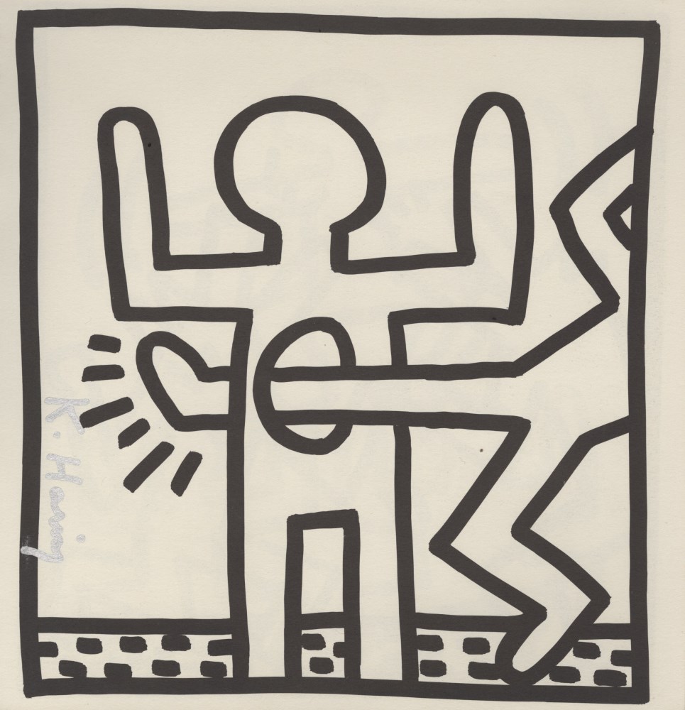 Lot #173: KEITH HARING - Empty Stomach - Original vintage lithograph