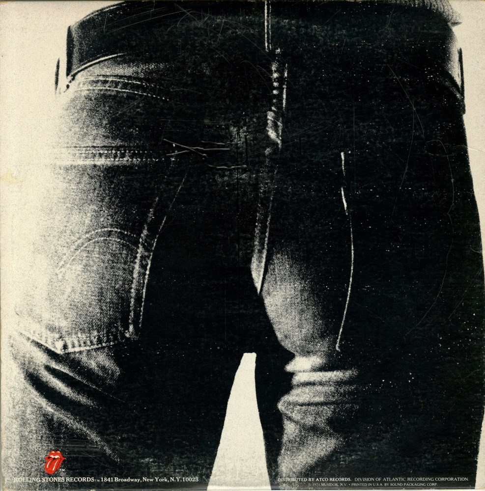 Lot #1364: ANDY WARHOL - Sticky Fingers/Rolling Stones - Color offset lithograph