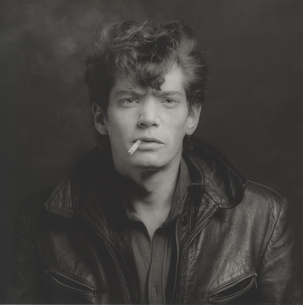 Lot #1337: ROBERT MAPPLETHORPE - Self-Portrait, with Cigarette - Original vintage photogravure