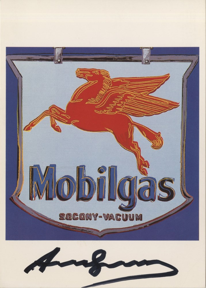 Lot #361: ANDY WARHOL - Mobil - Color offset lithograph