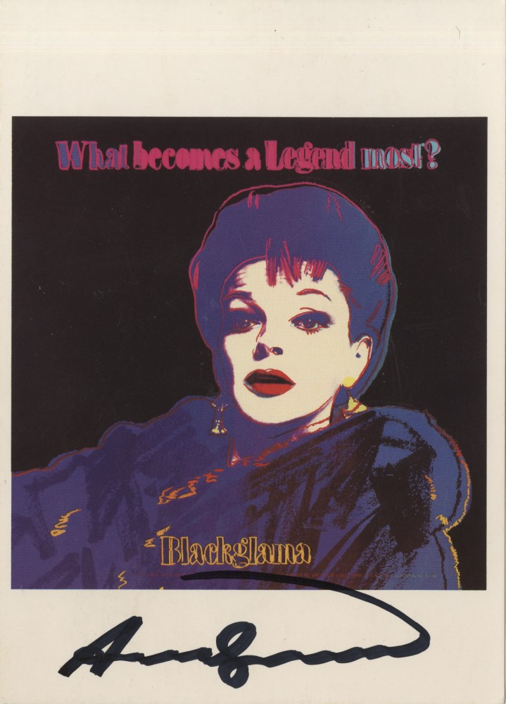 Lot #1794: ANDY WARHOL - Blackglama (Judy Garland) - Color offset lithograph