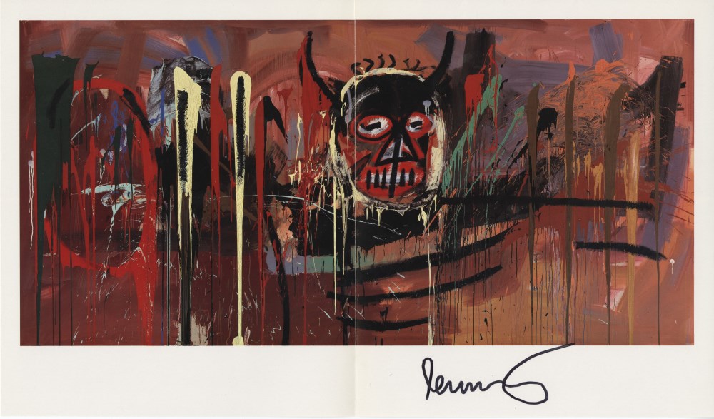 Lot #151: JEAN-MICHEL BASQUIAT - Devil - Color offset lithograph