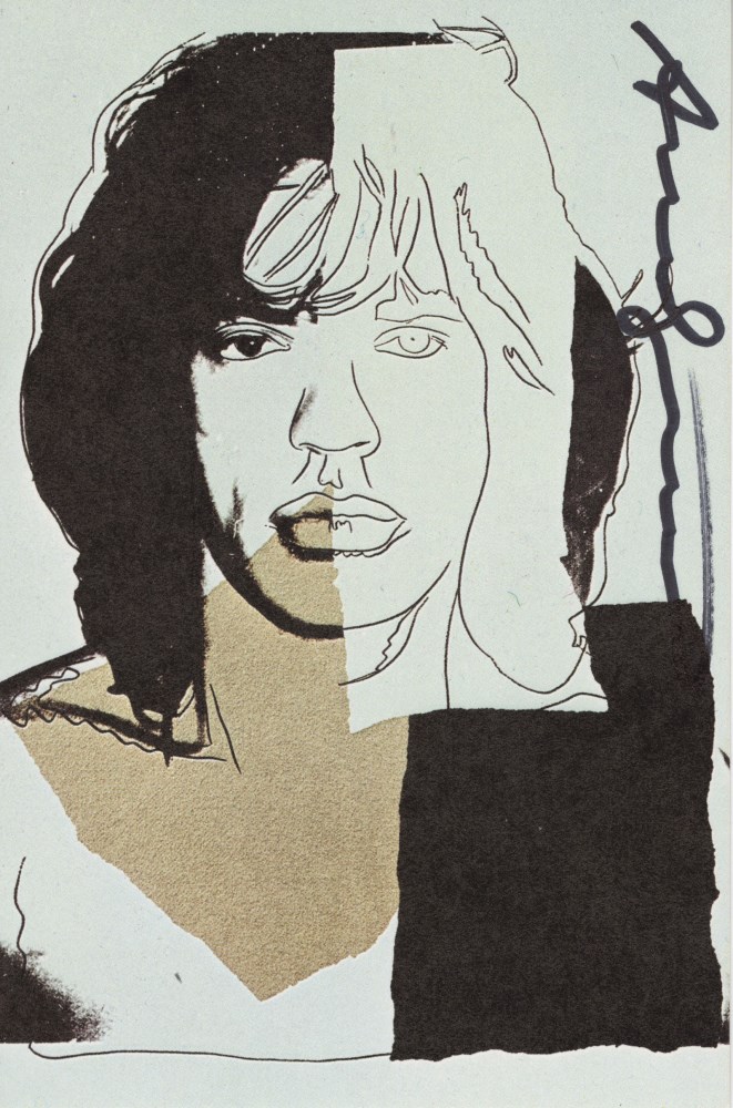 Lot #397: ANDY WARHOL - Mick Jagger #02 (first edition) - Color offset lithograph