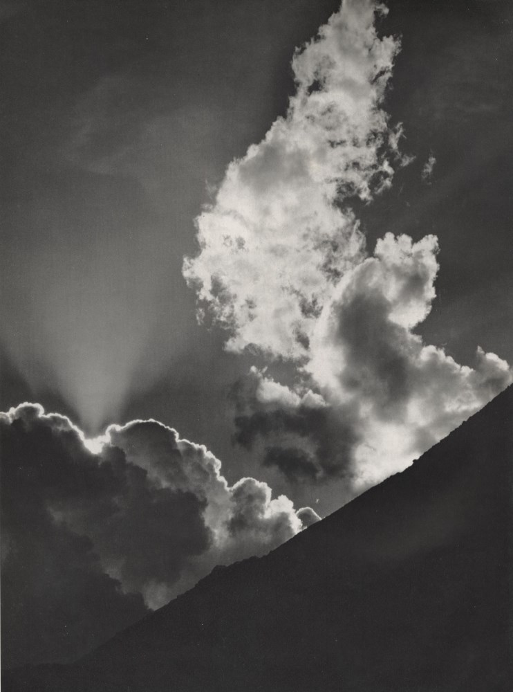Lot #961: ANSEL ADAMS - Evening Cloud, Ellery Lake, Sierra Nevada, California - Original photogravure