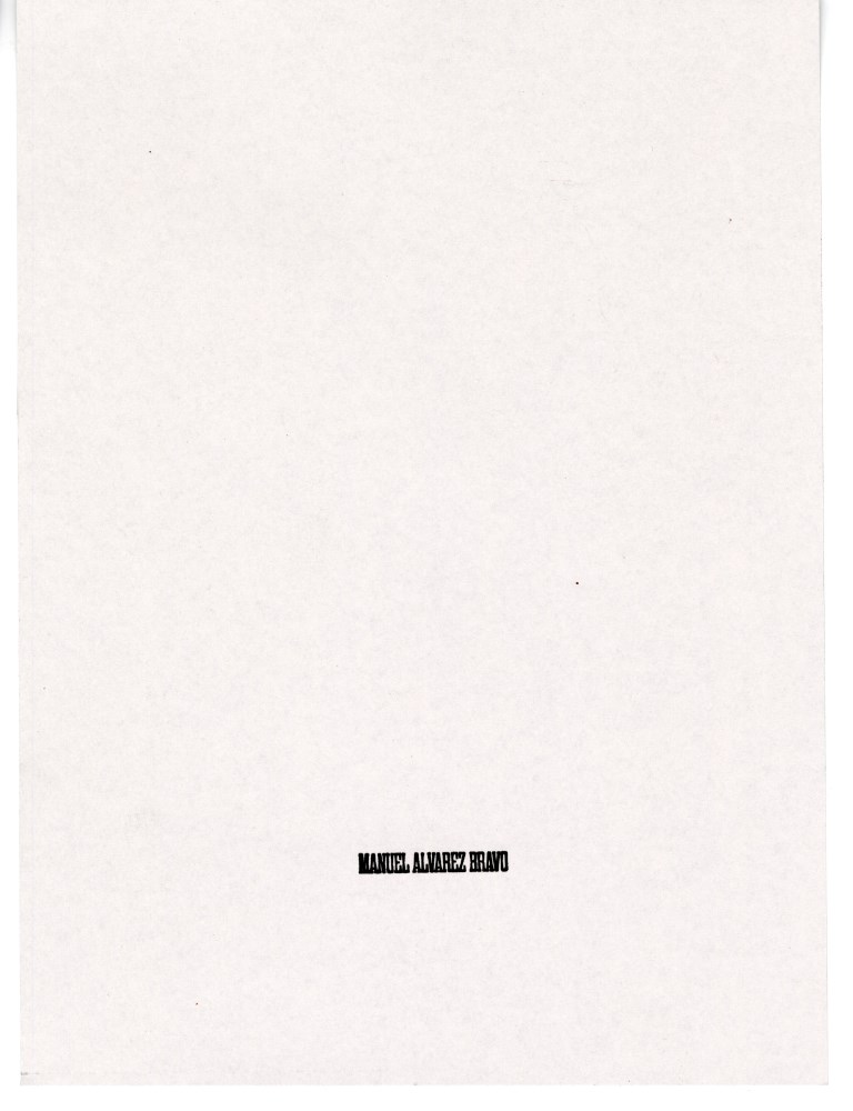 Lot #518: MANUEL ALVAREZ BRAVO - Retrato de lo Eterno - Original photogravure