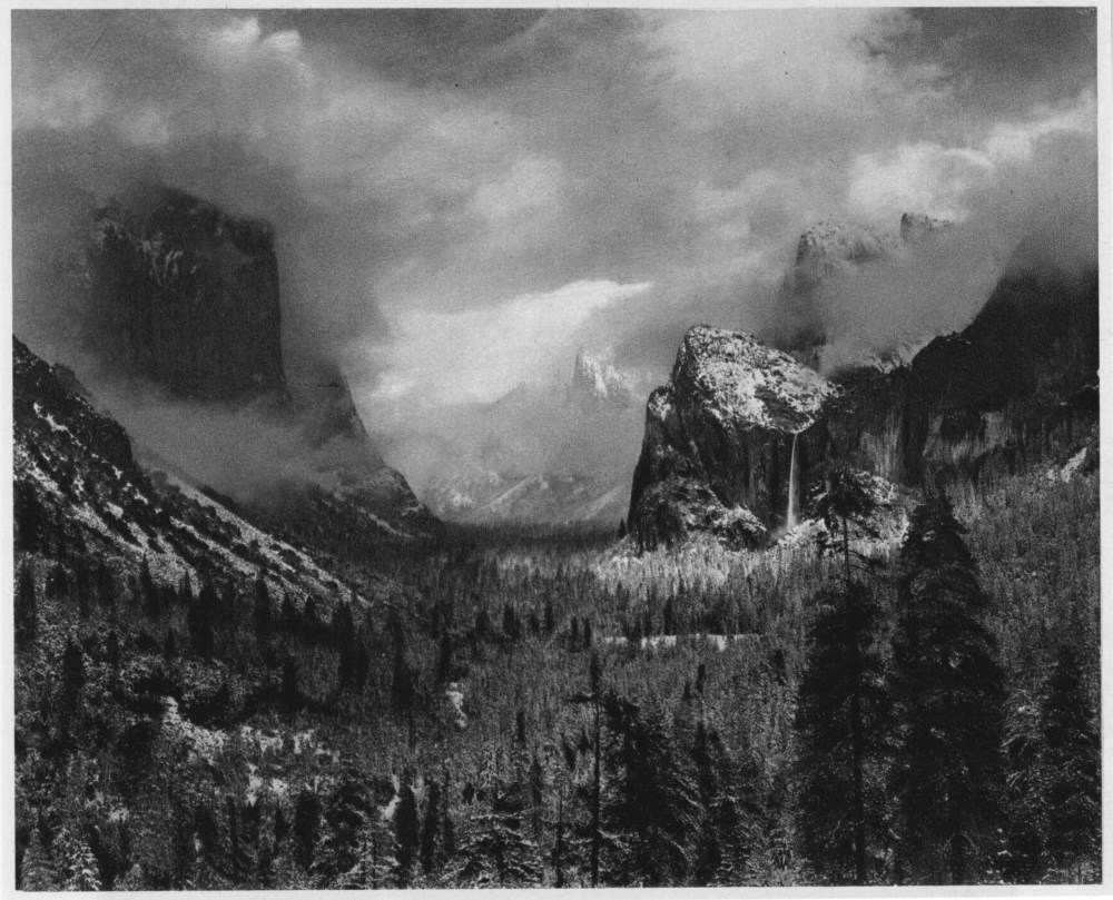 Lot #114: ANSEL ADAMS - Clearing Winter Storm, Yosemite National Park, Calformia - Original photogravure